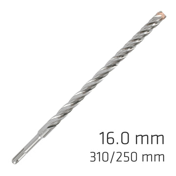Image of a Alpen Force X 16.0 X 310/250 SDS-Plus Rebar Drill Bit X4 Cutting Edges