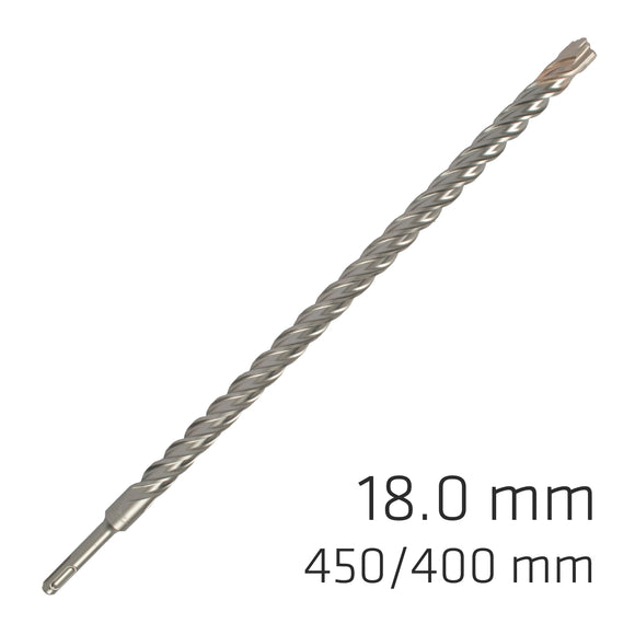Image of a Alpen Force X 18.0 X 450/400 SDS-Plus Rebar Drill Bit X4 Cutting Edges