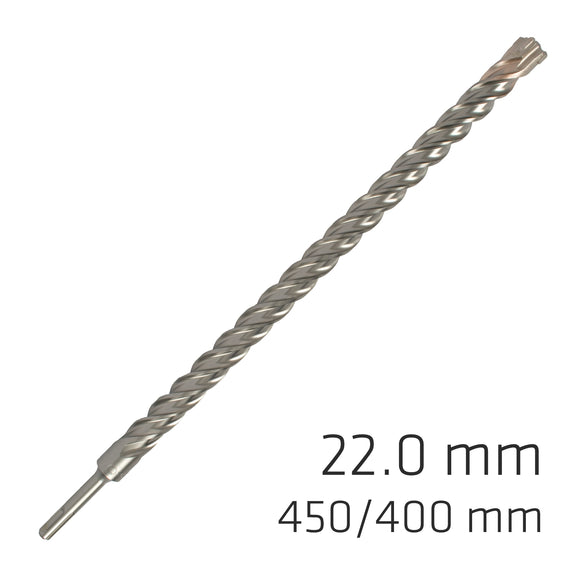 Image of a Alpen Force X 22.0 X 450/400 SDS-Plus Rebar Drill Bit X4 Cutting Edges