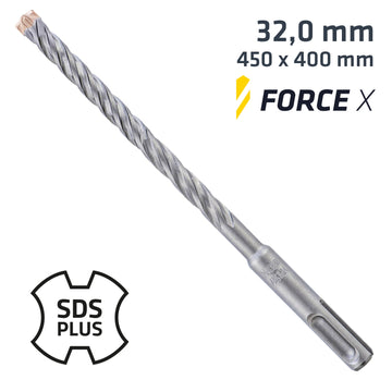Image of a Alpen Force X 32.0 X 450/400 SDS-Plus Rebar Drill Bit X4 Cutting Edges