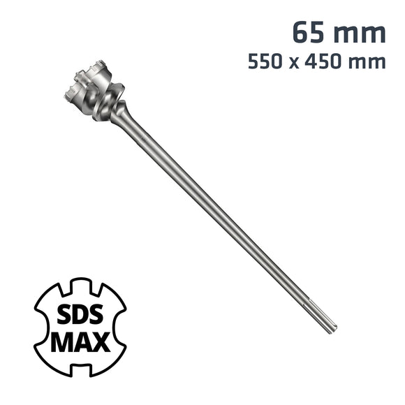 Image of a Alpen SDS Max Mill Crown 65mm X 550 Drill Bit