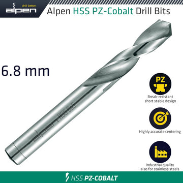 Image of a Alpen Cobalt Drill Short Bulk 6.80mm