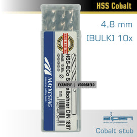 Image of a Alpen Cobalt Drill Short Bulk 4.8mm