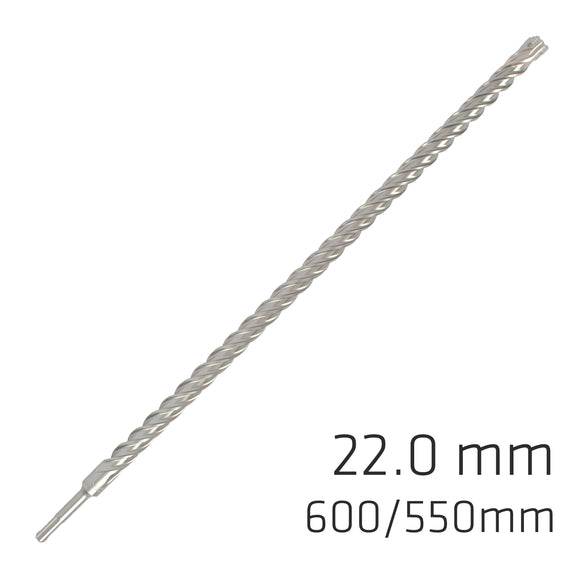 Image of a Alpen Force X 22.0 X 600/550 SDS-Plus Rebar Drill Bit X4 Cutting Edges