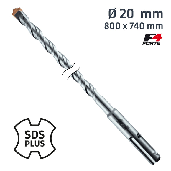Image of a Alpen SDS Plus Hammer Bit 800 X 740mm 20mm
