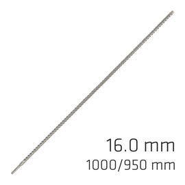 Image of a Alpen Force X 16.0 X 1000/950 SDS-Plus Rebar Drill Bit X4 Cutting Edges
