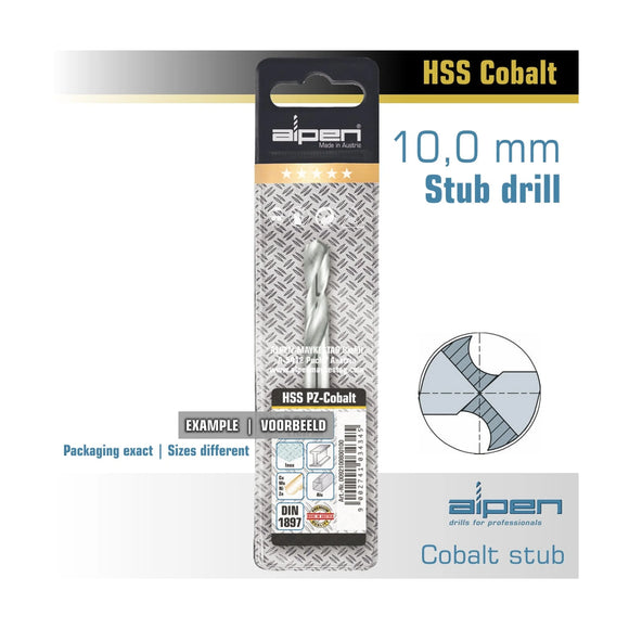 Alpen Cobalt Drill Bit Short Pouch 10.0mm - image 01