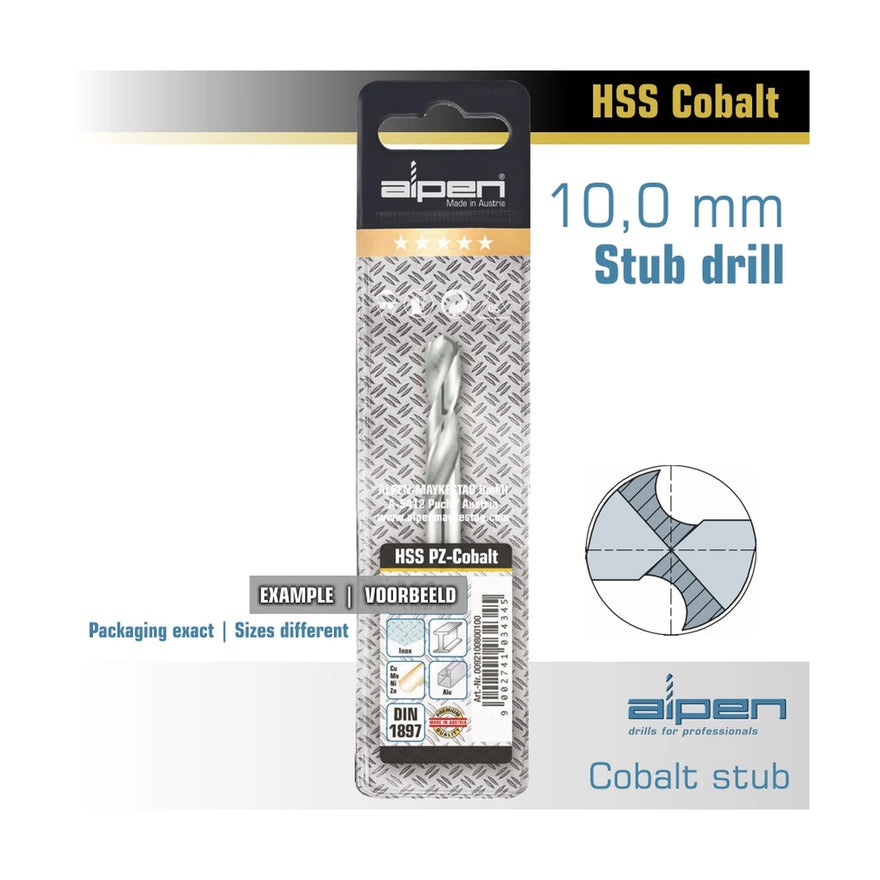 Alpen Cobalt Drill Bit Short Pouch 10.0mm - image 01