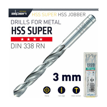 Alpen HSS Super Drill Bit 3mm Bulk - image 01