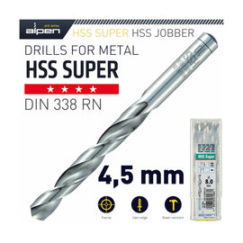 Alpen HSS Super Drill Bit 4.5mm Bulk - image 01