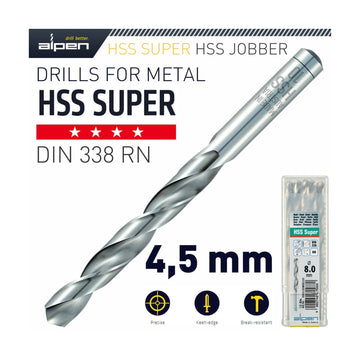 Alpen HSS Super Drill Bit 4.5mm Bulk - image 01