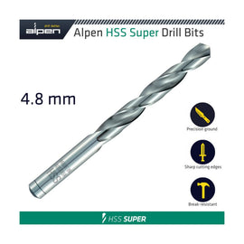 Alpen HSS Super Drill Bit 4.8mm Bulk - image 01