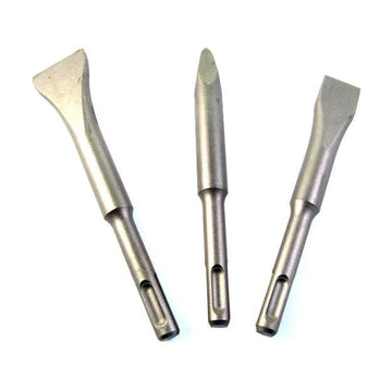 Alpen SDS Short Chisel Set Plastic Tube Point X140mm Flat 20X140 Wide 30X140 - image 01