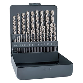 Image of a Alpen HSS Sprint Drill Bit Set 25 Piece 1-13mm X 0.5  In Metal Case