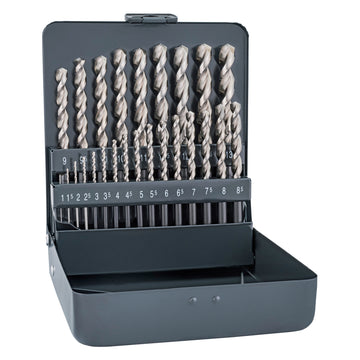 Image of a Alpen HSS Sprint Drill Bit Set 25 Piece 1-13mm X 0.5  In Metal Case