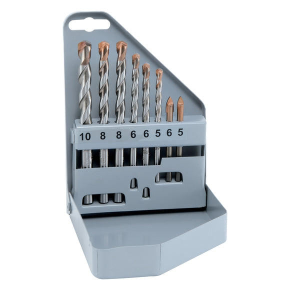 Image of a Alpen Glass And Tile Drill Bit Set 8 Piece