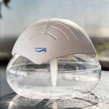 Image of a Crystal Aire Standard Air Purifier White Top out of packaging