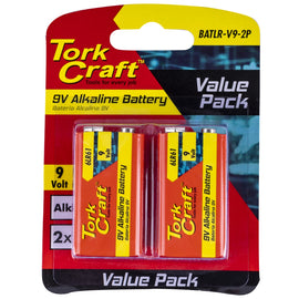 Image of a Tork Craft Battery 9v Alkaline X2 Per Card