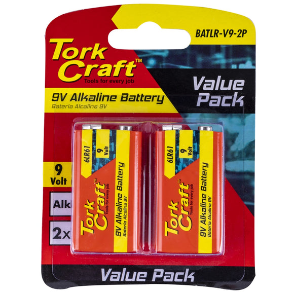 Image of a Tork Craft Battery 9v Alkaline X2 Per Card