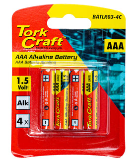 Image of a Tork Craft Battery AAA 1.5v 4 Pack  Alkaline