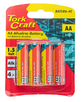Image of a Tork Craft Battery AA 1.5v 4 Pack  Alkaline