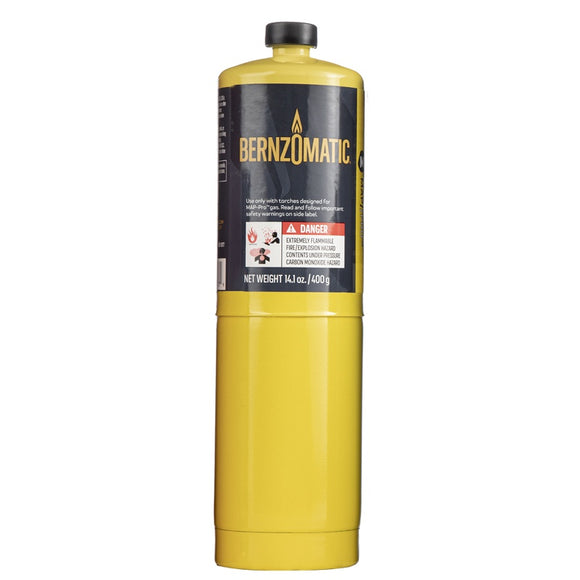 Image of a 115071 BERNZOMATIC PRO-MAX HAND TORCH CYLINDER 400GRAM MG9