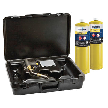 Image of a 379726 BERNZOMATIC MAX HEAT TORCH KIT WITH 2 PRO MAX CYLINDERS BMC