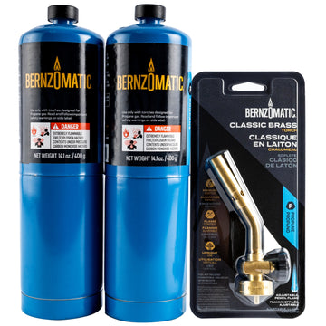 Image of a COMBO PACK 2 X PROPANE CYLINDER C/W PENCIL FLAME TORCH