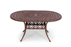 Anray Aluminium 150cm x 96cm OVAL Table - Copper