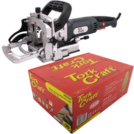 Image of a Tork Craft Biscuit Jointer And Free Box #20 Biscuits Special