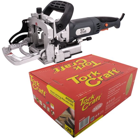 Image of a Tork Craft Biscuit Jointer And Free Box #20 Biscuits Special