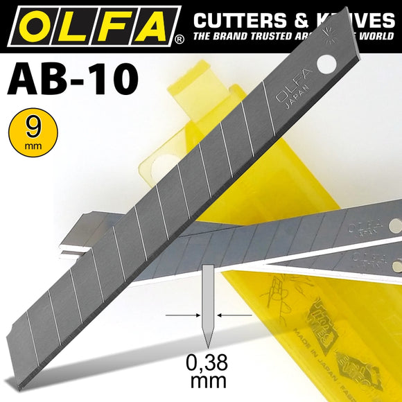 Image of a Olfa Blades AB-10 10/Pack 9mm