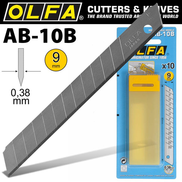 Image of a Olfa Blades Ab-10B 10/Pack 9mm