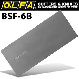 Image of a Olfa Scraper Blades Extra Heavy Duty X6 For Bsr200&Bsr300 100mmx0.45mm