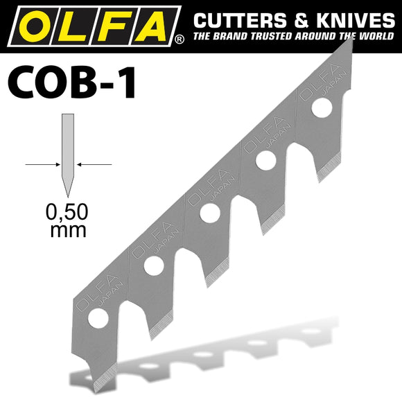 Image of a Olfa Blades COB-1 3/Pack 5mm