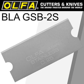 Image of a Olfa Scraper Blade For Grs-2 S/Steel 40mmx18mm 6Pk