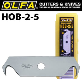 Image of a Olfa Hook Blades For SK3 SK4 Utc1 5 Pack Plastic Case