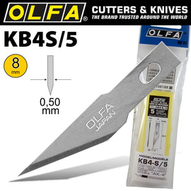 Image of a Olfa Precision Art Blade 5/Pack 8mm
