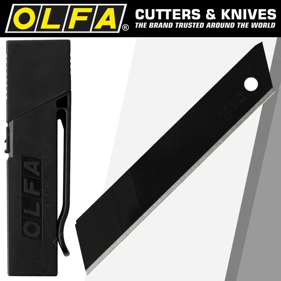 Image of a Olfa Blades Excel Black 30/Pk Carded Ultra Sharp 18mm With Belt Clip