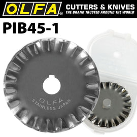 Image of a Olfa Blades Rotary Pinking Cutter 1/Pk 45mm