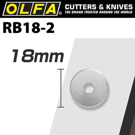 Image of a Olfa Blades Rotary Rb18-2 2/Pack 18mm