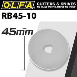 Image of a Olfa Blades Rotary Rb45-10 10/Pack 45mm