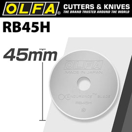 Image of a Olfa Endurance Blade For Rotary Cutter Rb45-1 1/Pack 45mm