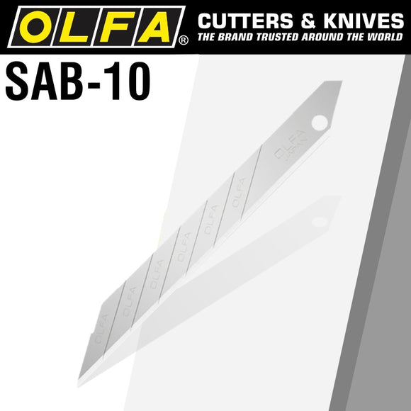 Image of a Olfa Blades For Sac1 10/Pk Bulk Sharper Angled Blades