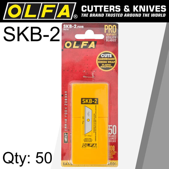 Image of a Olfa Blades SKB-2 50 Pack For SK-4 SK-9 Utc1 Cutters