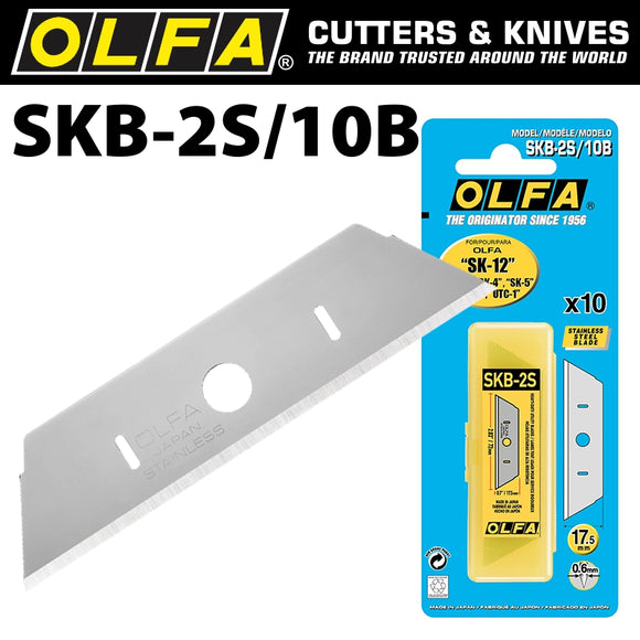 Image of a Olfa Blade SKB-2S 10 Pack Stainless Steel For SK-12 SK-4 SK-5 SK-9 Utc