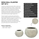 Image of a CASA CALORE BOSA BALL Flower Pots & Planters, Lightweight 13.5kg Set 2  2