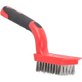 Image of a Tork Craft Soft Grip Wide Stainless Steel Stripper Brush TCW