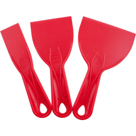 Image of a Tork Craft Putty Knife Plastic 3 Piece Set 38 76 & 100mm 1.5'/3'/4'