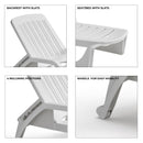 Image of a ECONOFURN Bica Zanzibar Sun/Pool Lounger - White 2